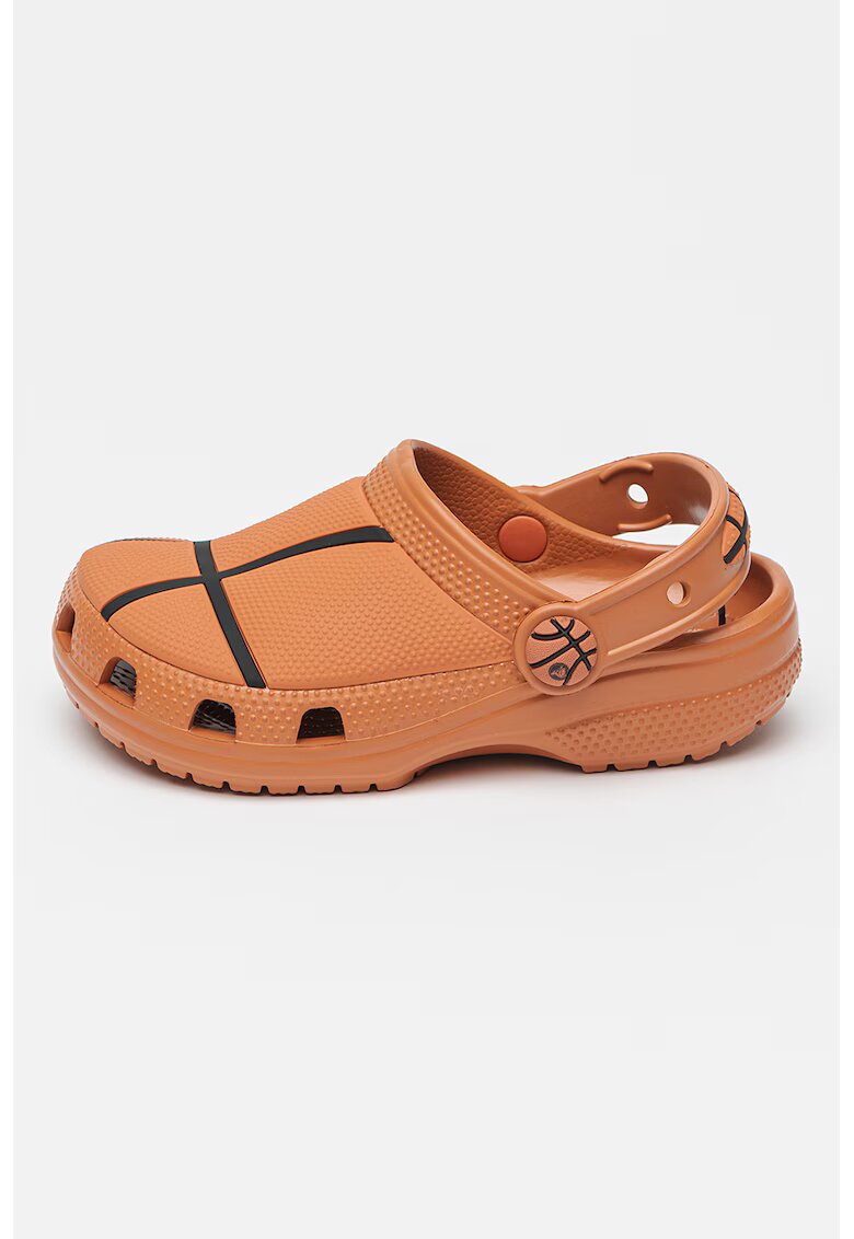 Crocs Saboti cu detalii contrastante - Maro