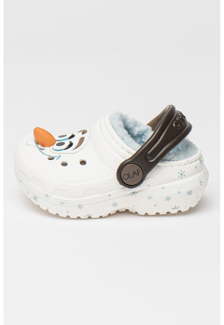 Crocs Saboti cu imprimeu desene animate - Alb/Portocaliu/Albastru
