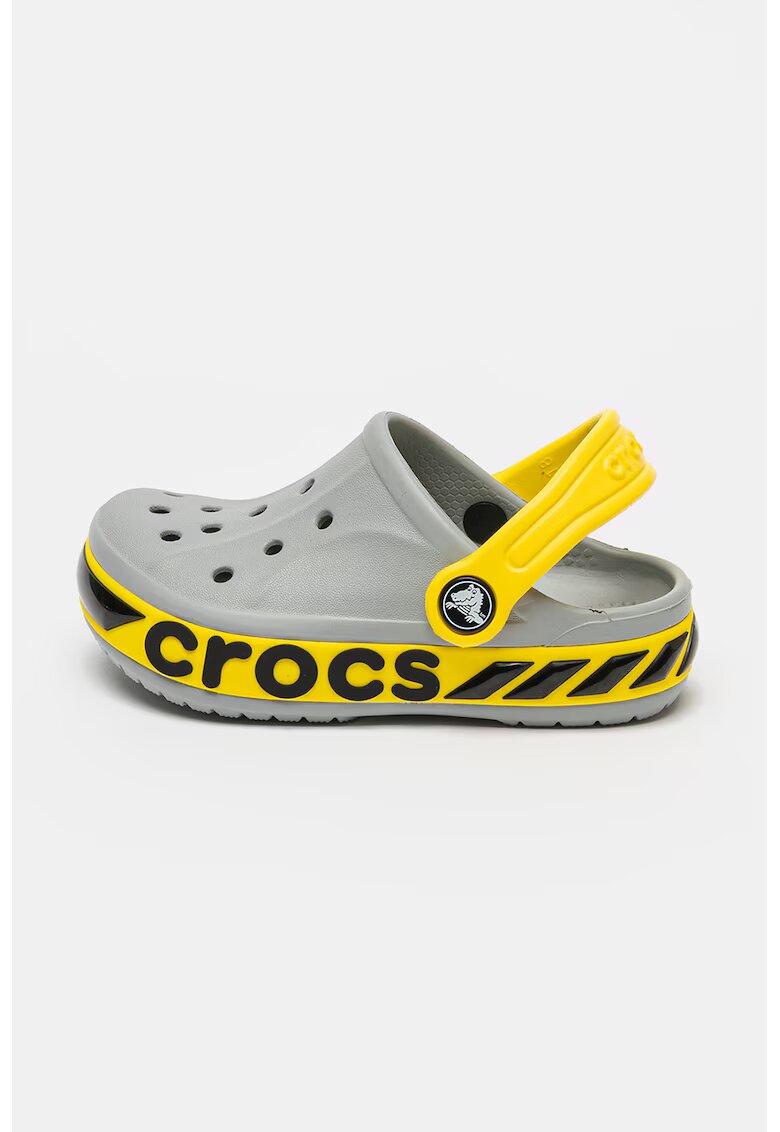 Crocs Saboti cu imprimeu desene animate - Gri deschis/Galben