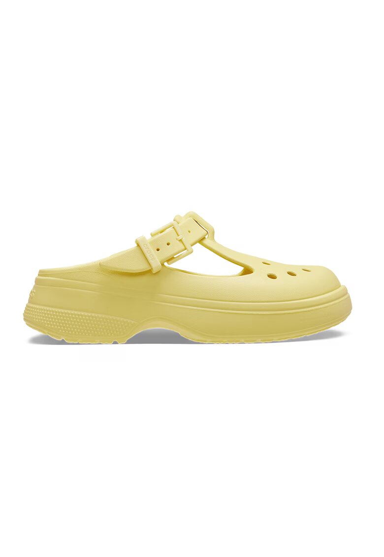 Crocs Saboti cu logo in relief - Galben