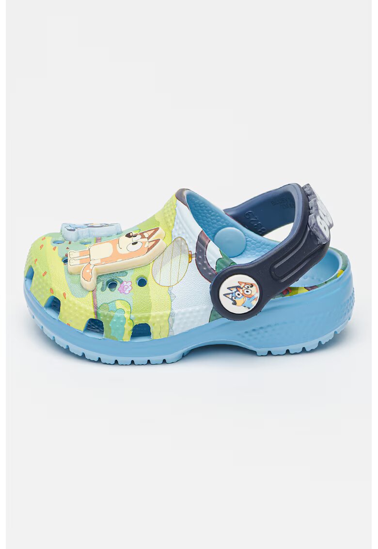 Crocs Saboti cu model slingback - Verde/Albastru deschis