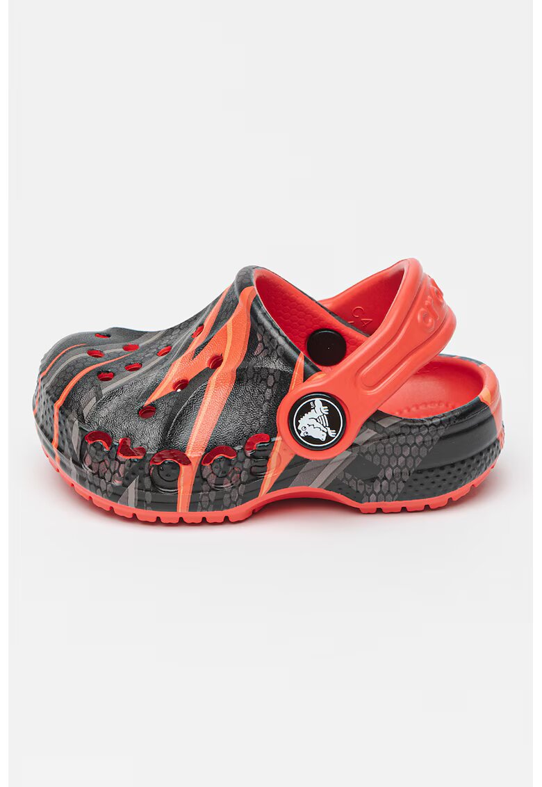 Crocs Saboti cu model stea - Rosu/Negru stins
