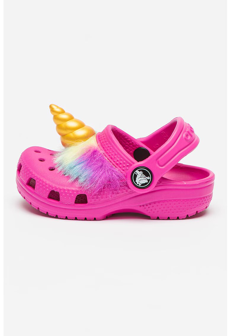 Crocs Saboti cu model unicorn I Am Unicorn - Roz