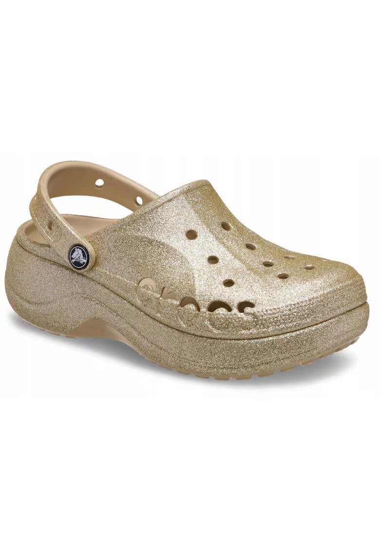 Crocs Saboti Femei Spuma Croslite - Baya Platform Glitter 208459 Clog - Maro - Maro