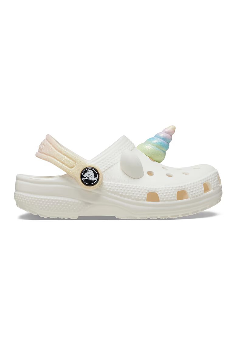 Crocs Saboti I AM Rainbow Unicorn - Verde/Alb fildes/Roz