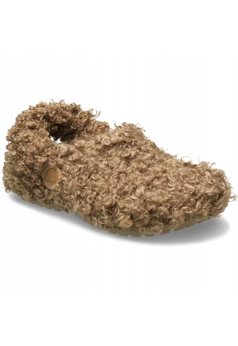 Crocs Saboti Izolati Copii - Classic Doodle Fur Lined 210903 Clog - Maro - Maro