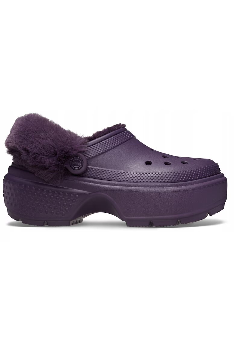 Crocs Saboti Izolati Femei Croslite - Platforma Stomp Lined Clog - Violet -