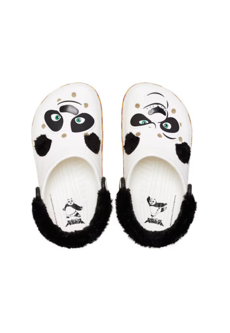 Crocs Saboti Kung Fu Panda Classic Clog Kids 34-35 EU - J3 US Alb - White