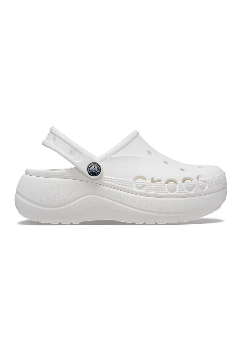 Crocs Saboti slingback cu perforatii - Alb
