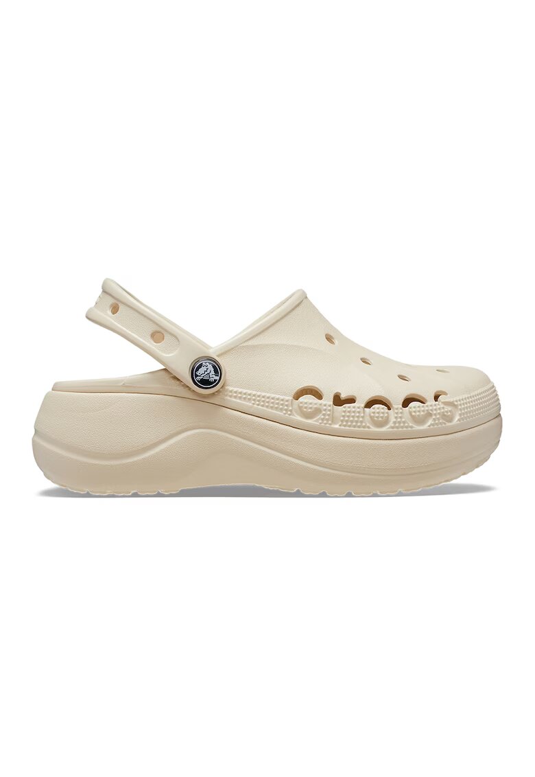 Crocs Saboti slingback cu perforatii - Alb fildes