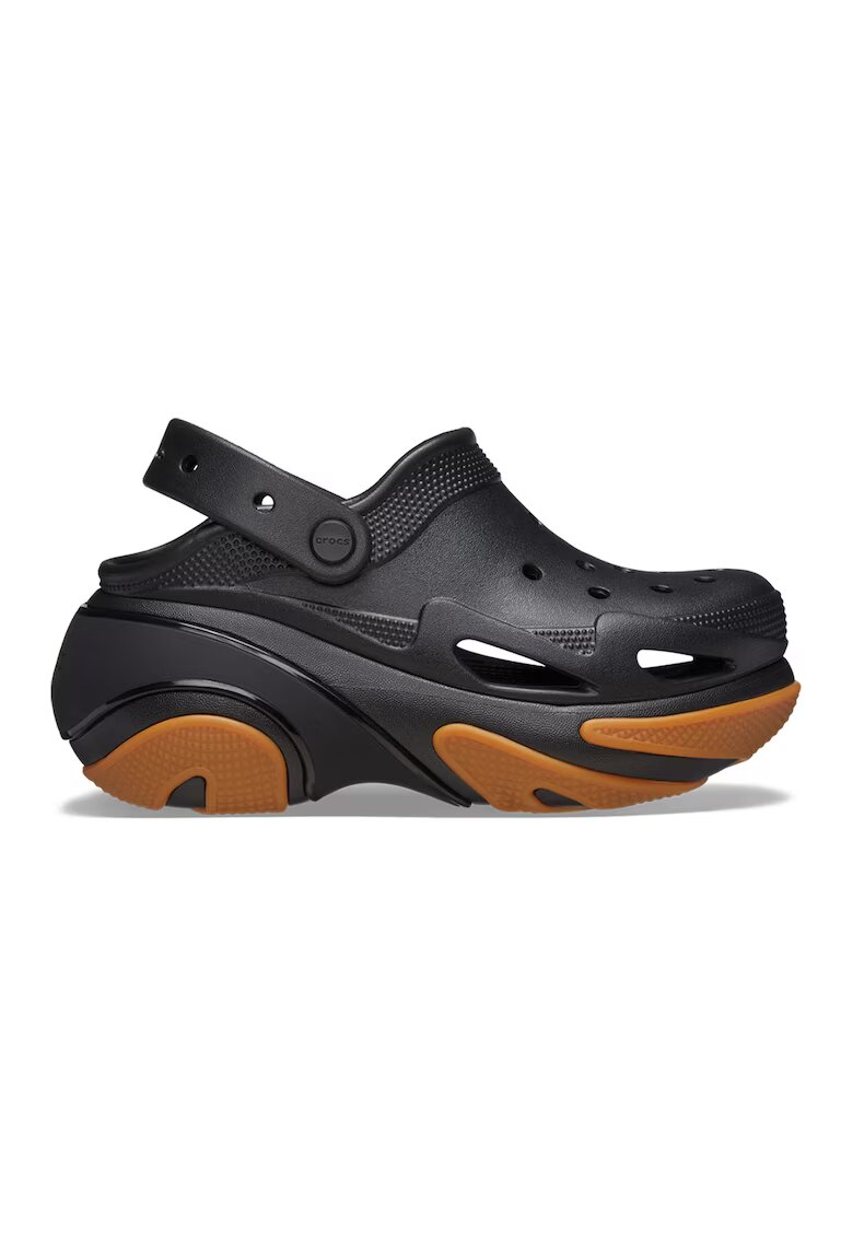 Crocs Saboti slingback cu talpa demi-wedge - Negru