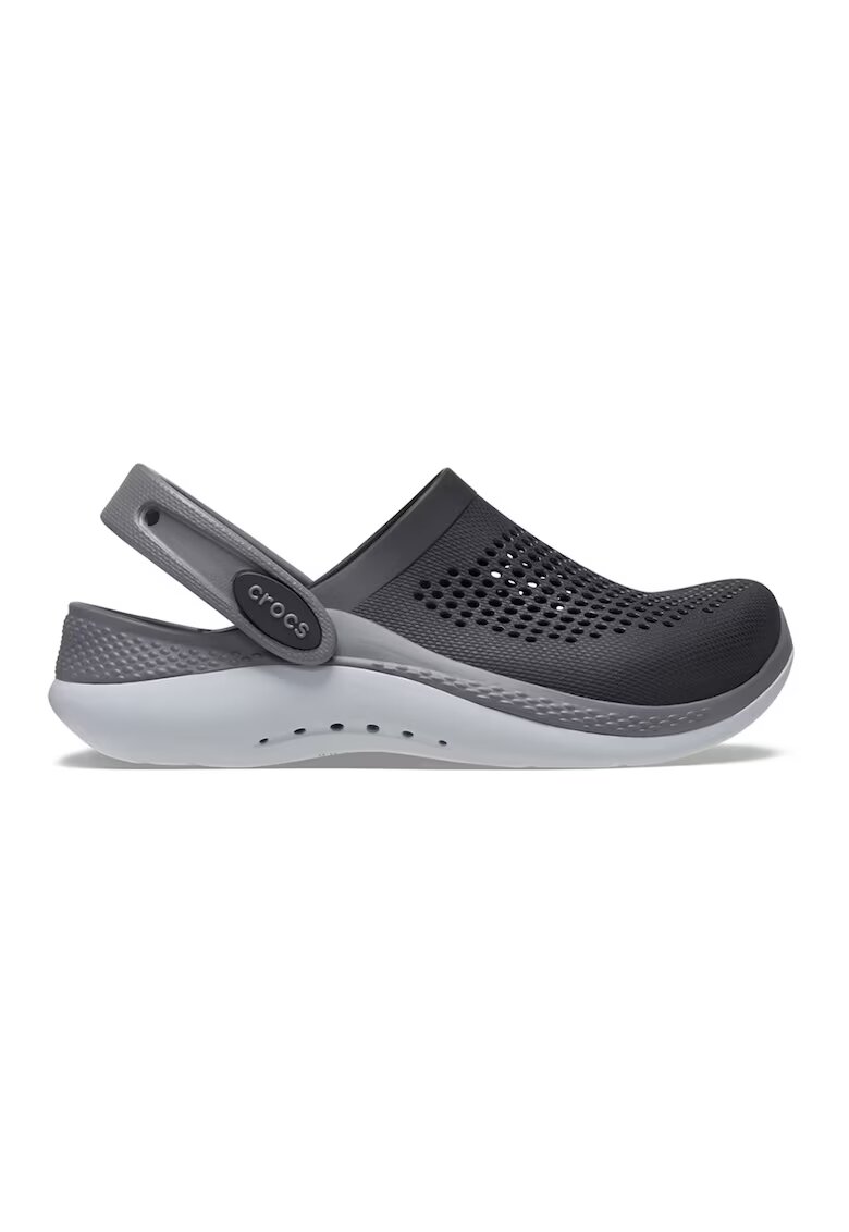 Crocs Saboti slingback de cauciuc - Negru/Gri