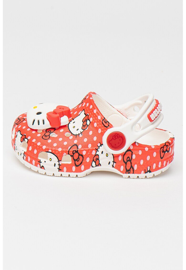 Crocs Saboti slingback Hello Kitty - Rosu/Alb