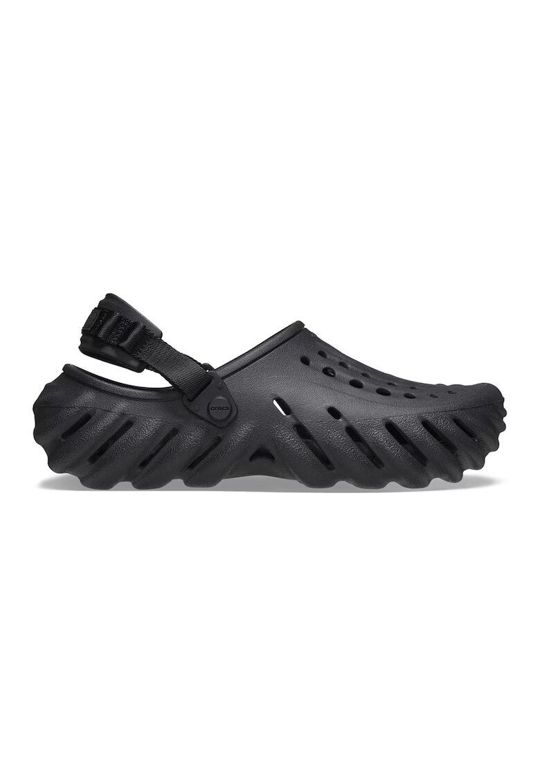 Crocs Saboti slingback unisex cu aspect masiv Echo - Negru