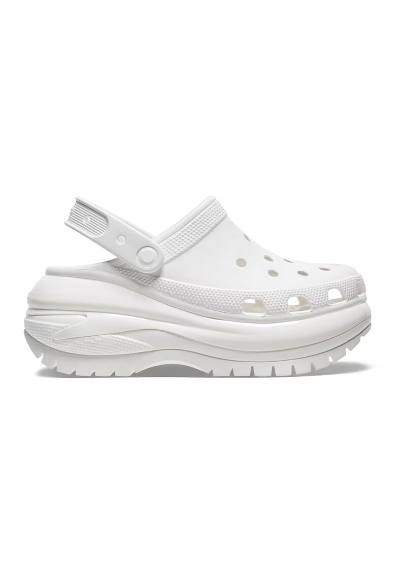 Crocs Saboti slingback wedge Mega Crush - Alb
