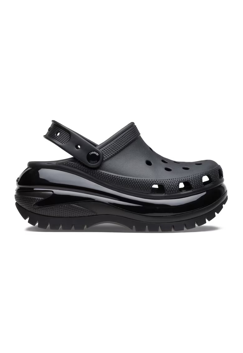 Crocs Saboti slingback wedge Mega Crush - Negru stins