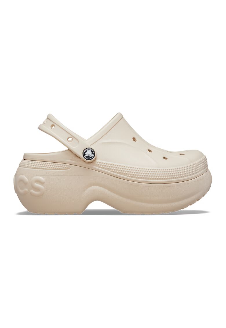 Crocs Saboti unisex cu model uni Bella - Crem