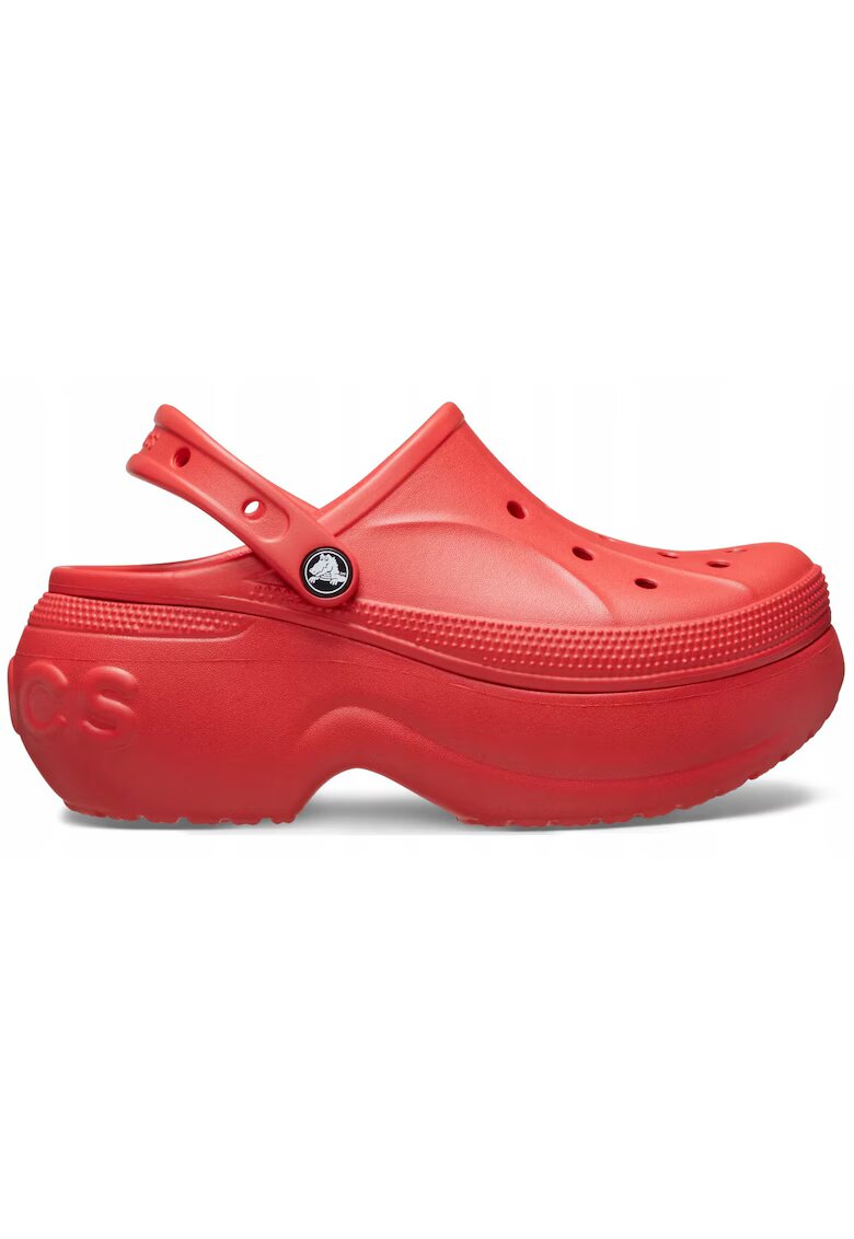 Crocs Saboti unisex cu model uni Bella - Rosu