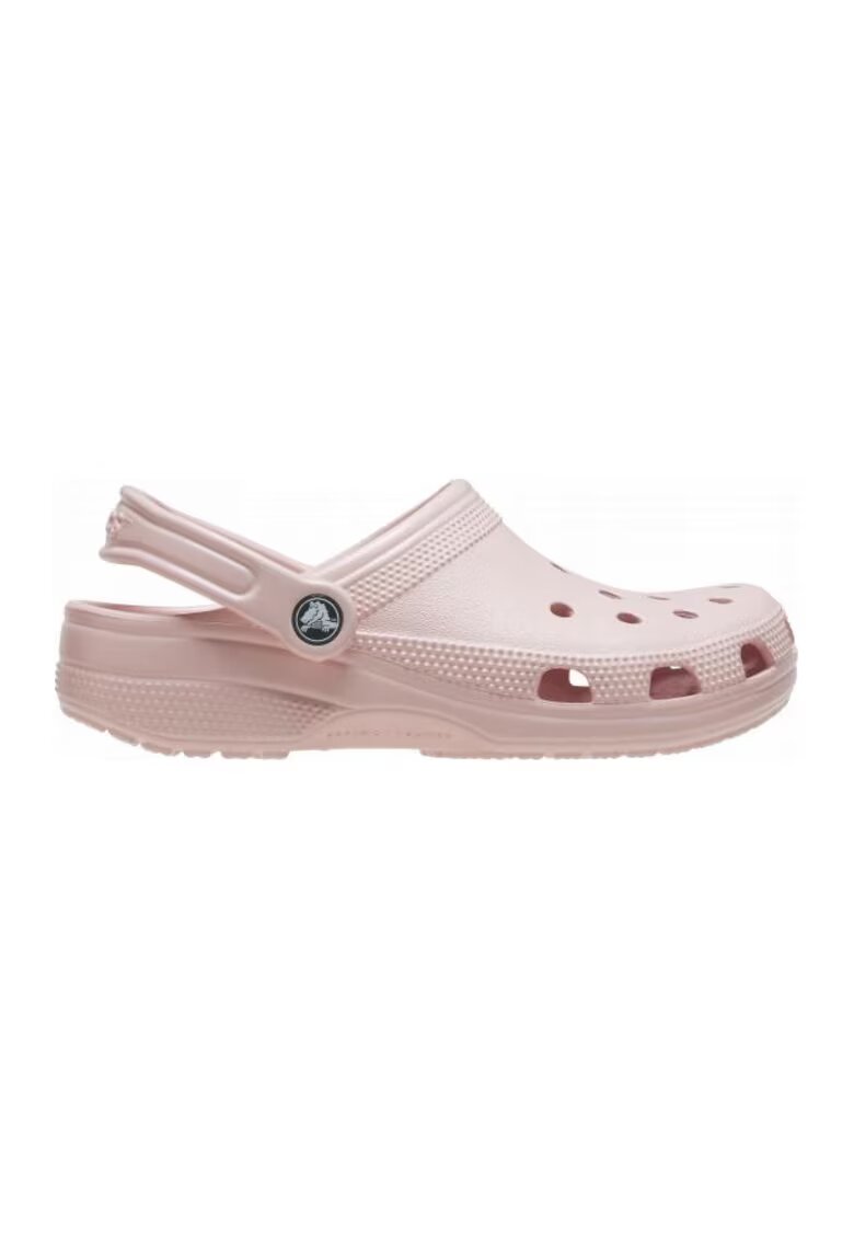 Crocs Saboti unisex de cauciuc cu logo - Roz