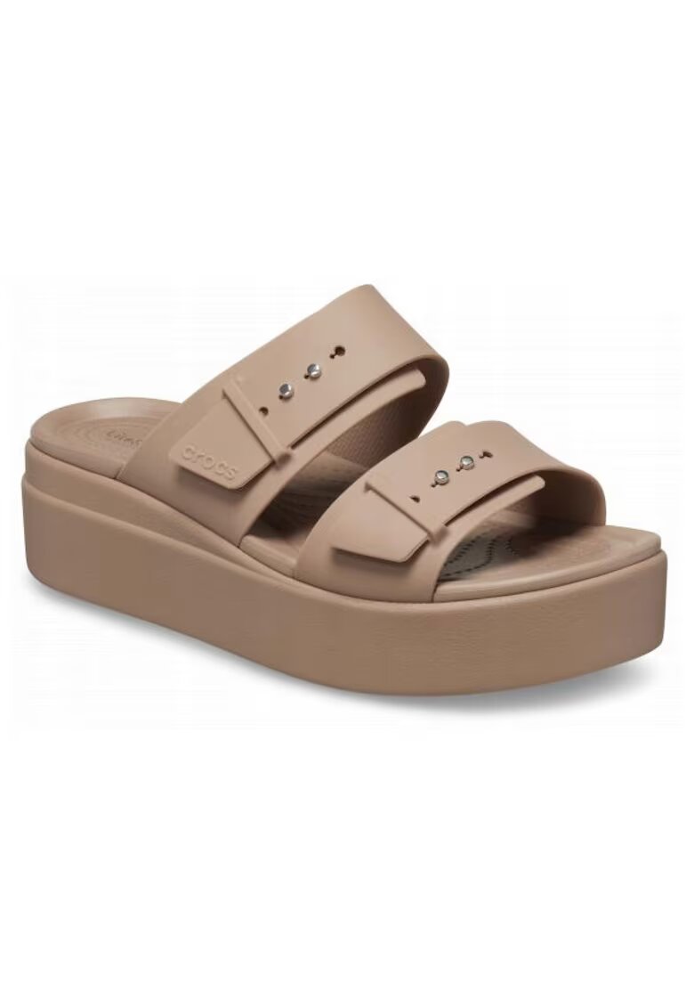 Crocs Sandale Dama - Brooklyn 207431 Low Wedge - Maro - 41-42