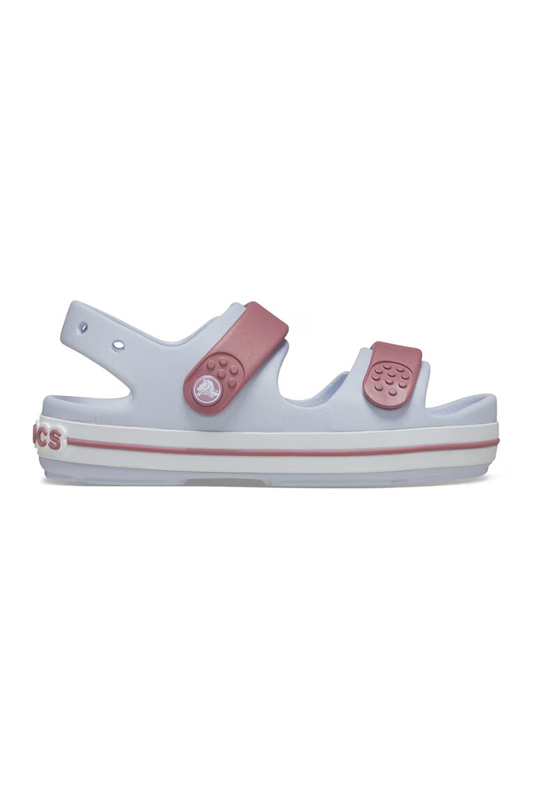 Crocs Sandale de cauciuc cu detalii logo Cruiser - Rosu stins/Albastru deschis