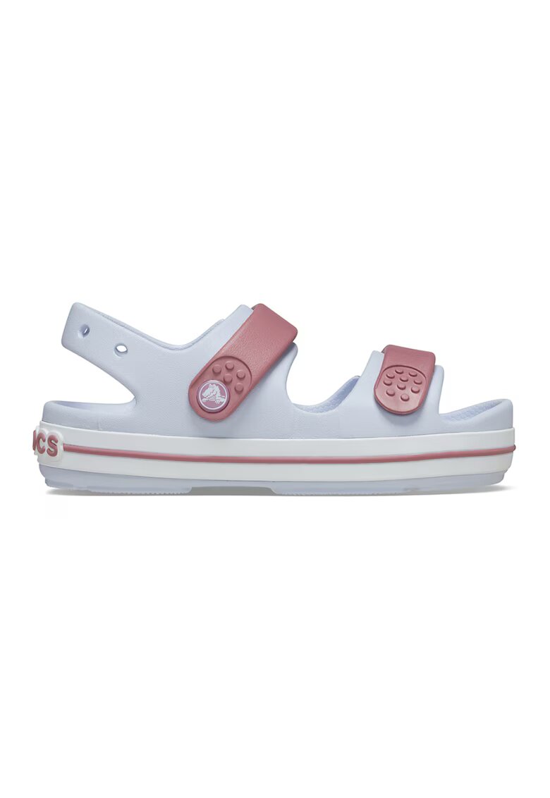Crocs Sandale de cauciuc cu logo Cruiser - Rosu stins/Albastru deschis
