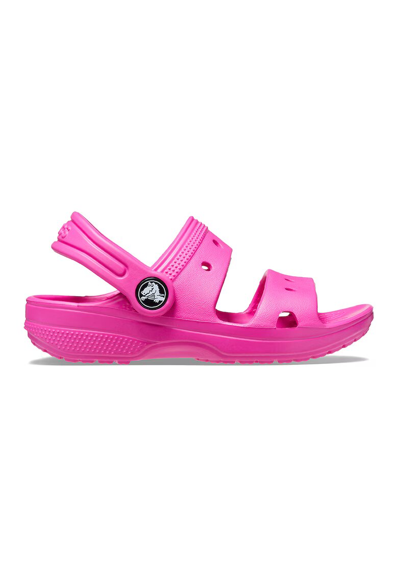 Crocs Sandale slingback cu model uni - Roz