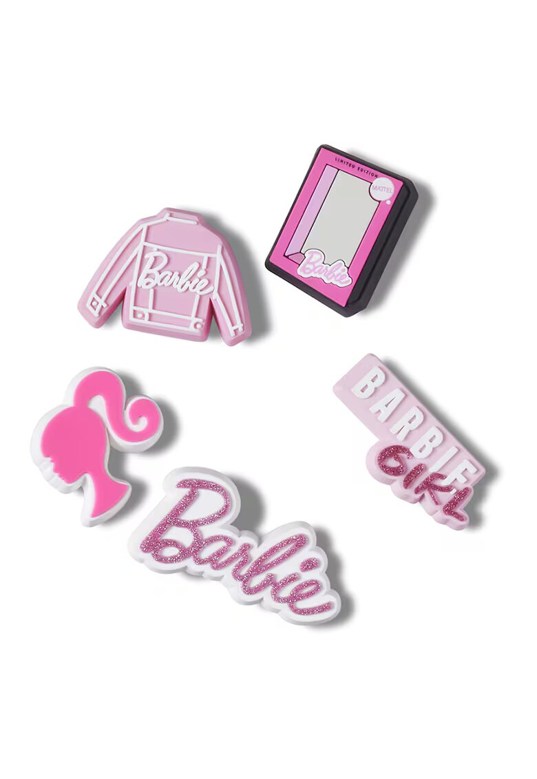 Crocs Set de talismane Barbie Jibbitz™ - 5 piese - Alb/Roz