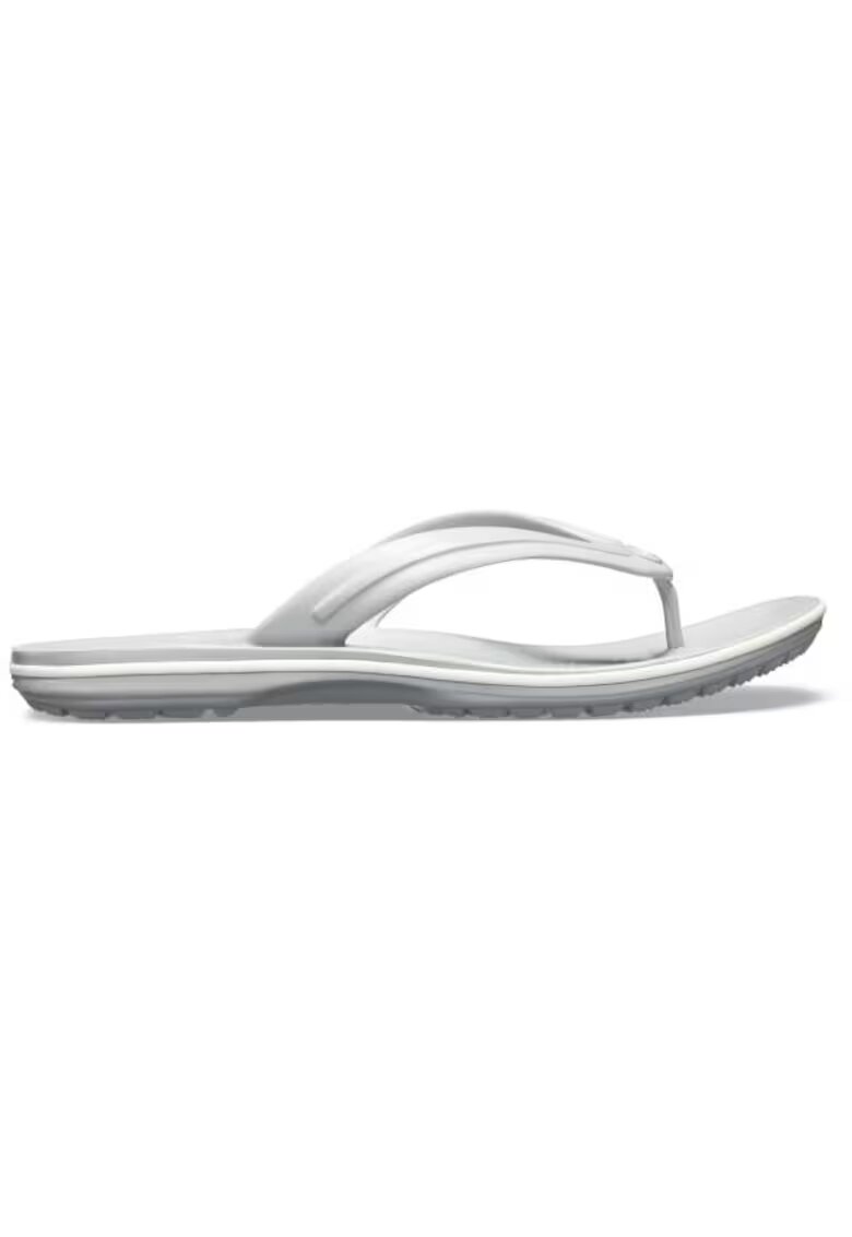 Crocs Slapi Crocband Flip - US Gri - Light Grey/White - Gri