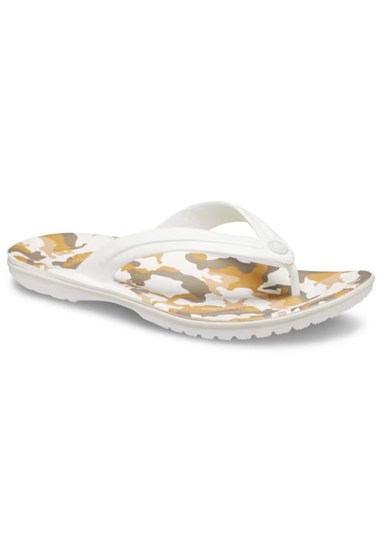 Crocs Slapi Crocband Printed Flip - US Alb - White/Multi - Alb