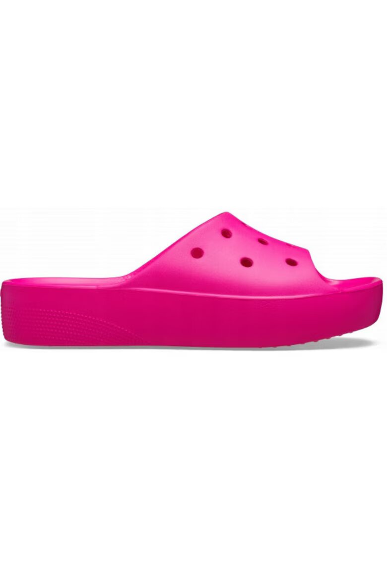 Crocs Slapi Femei - Classic Platform 208180 Slide - Roz - Roz