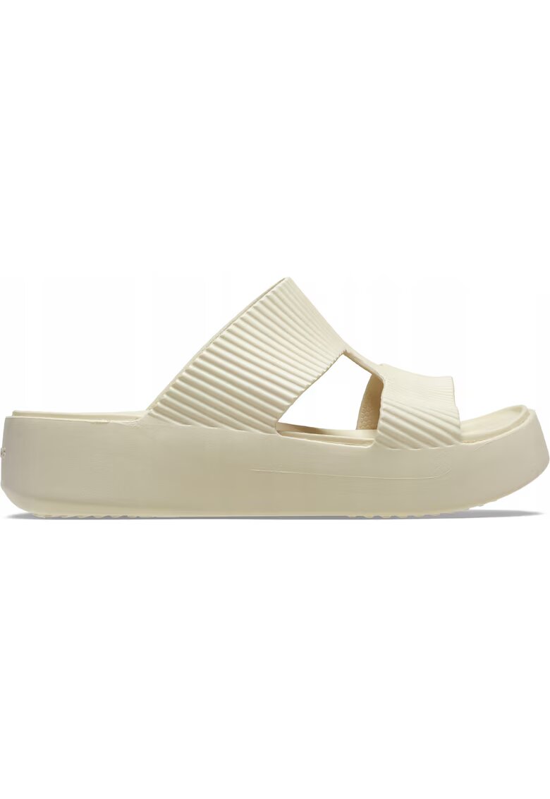 Crocs Slapi Femei - Getaway Groove Platform 210701 Strap - Bej - Bej