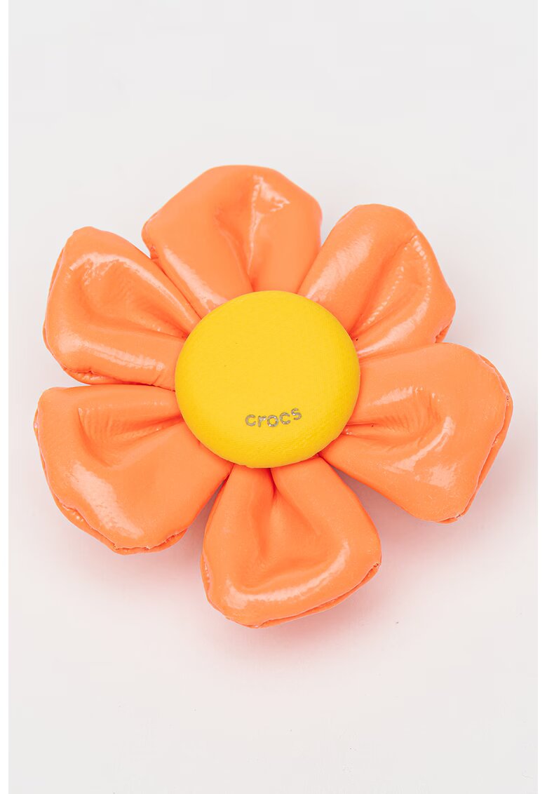 Crocs Talisman in forma de floare - Galben pai/Portocaliu mandarina