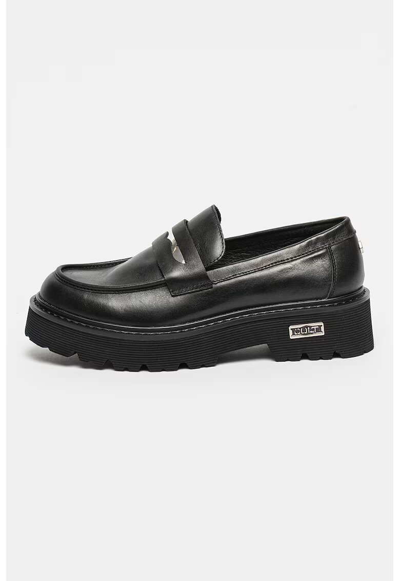 Cult Pantofi loafer din piele Slash - Negru