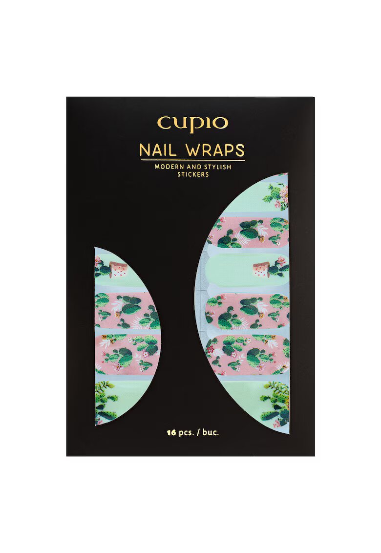 Cupio Abtibilduri pentru unghii set 16 bucati - multicolor