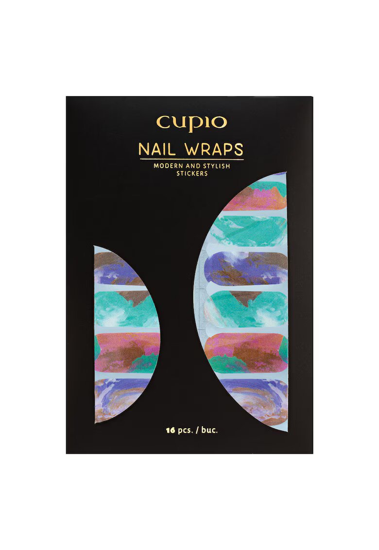 Cupio Abtibilduri pentru unghii set 16 piese - Multicolor
