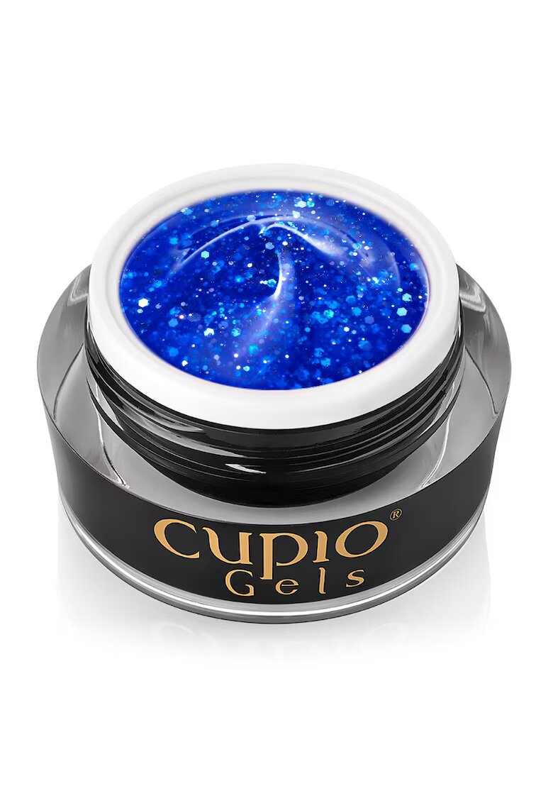 Cupio Gel UV Constructor Glitter Neon Albastru - 15ml