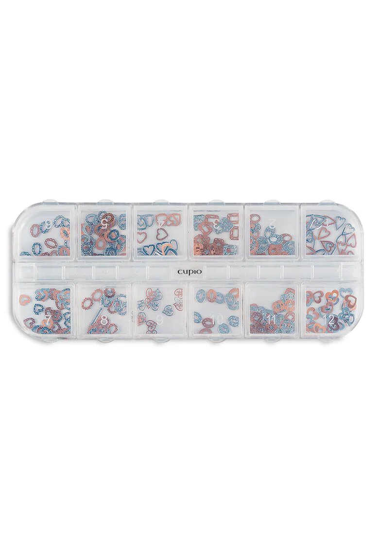 Cupio Ornamente metalice unghii set 12 Angel