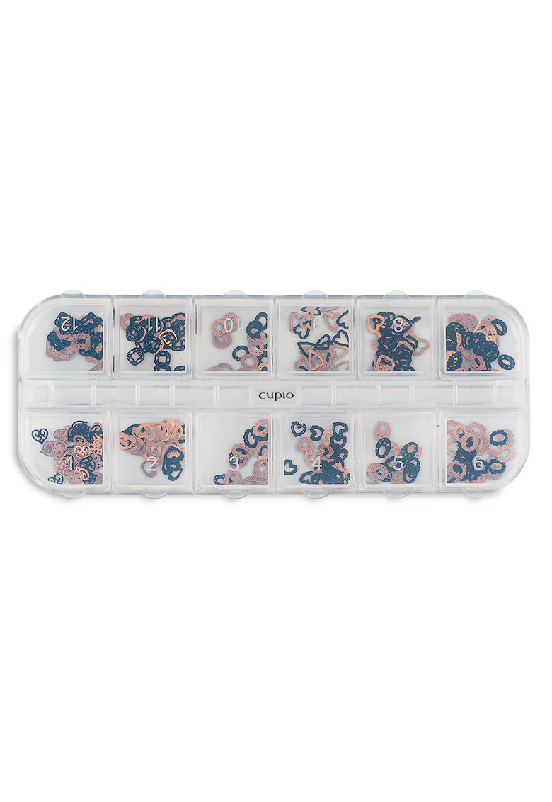 Cupio Ornamente metalice unghii set 12 Precious