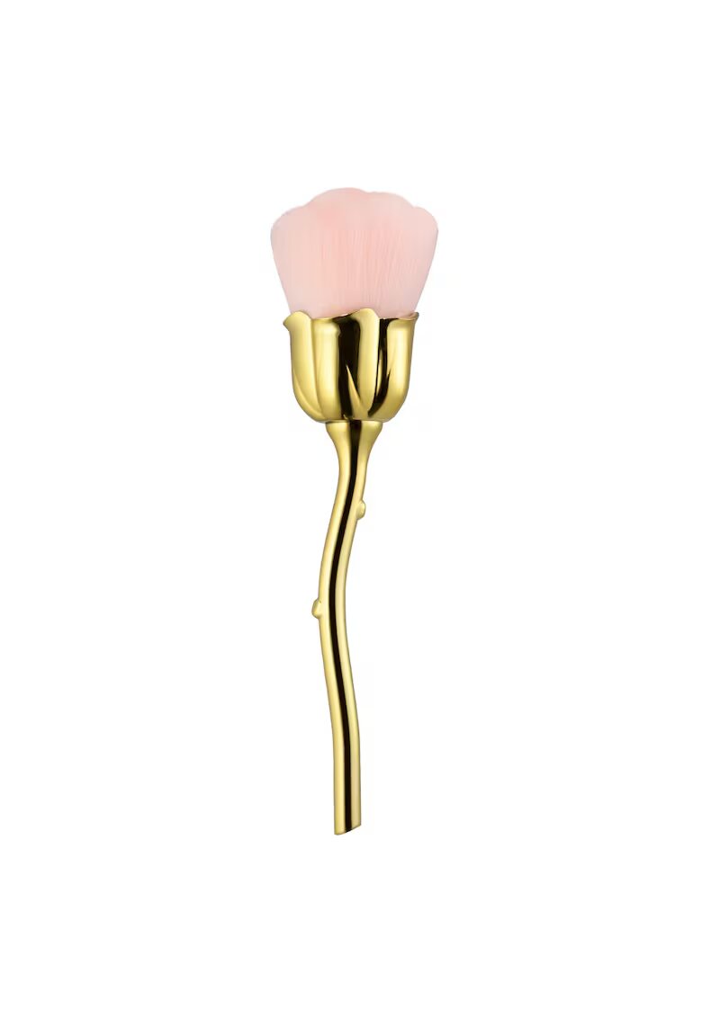 Cupio Pensula machiaj - Rose Glam - Aplicare pudra - Roz/Auriu