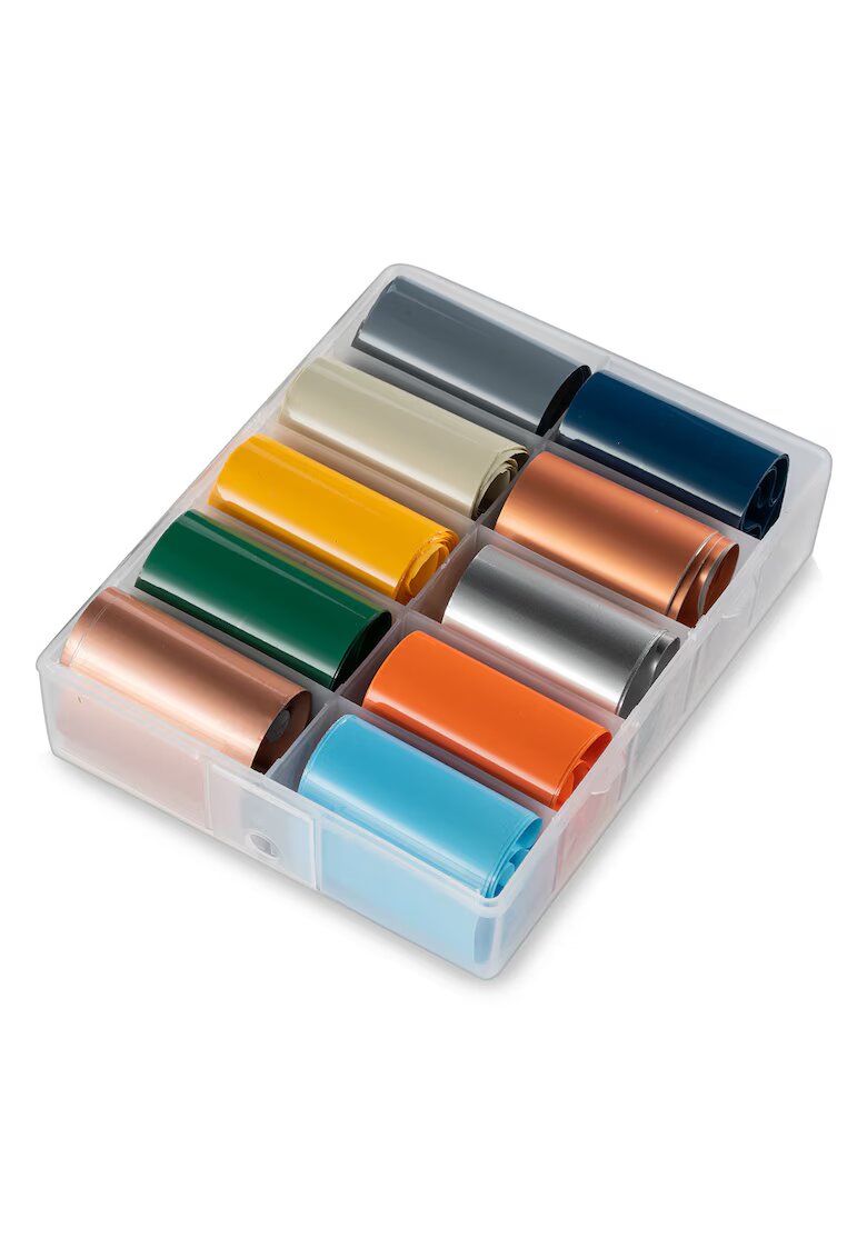 Cupio Set 10 Folii de Transfer Multicolor - Folie Aluminiu