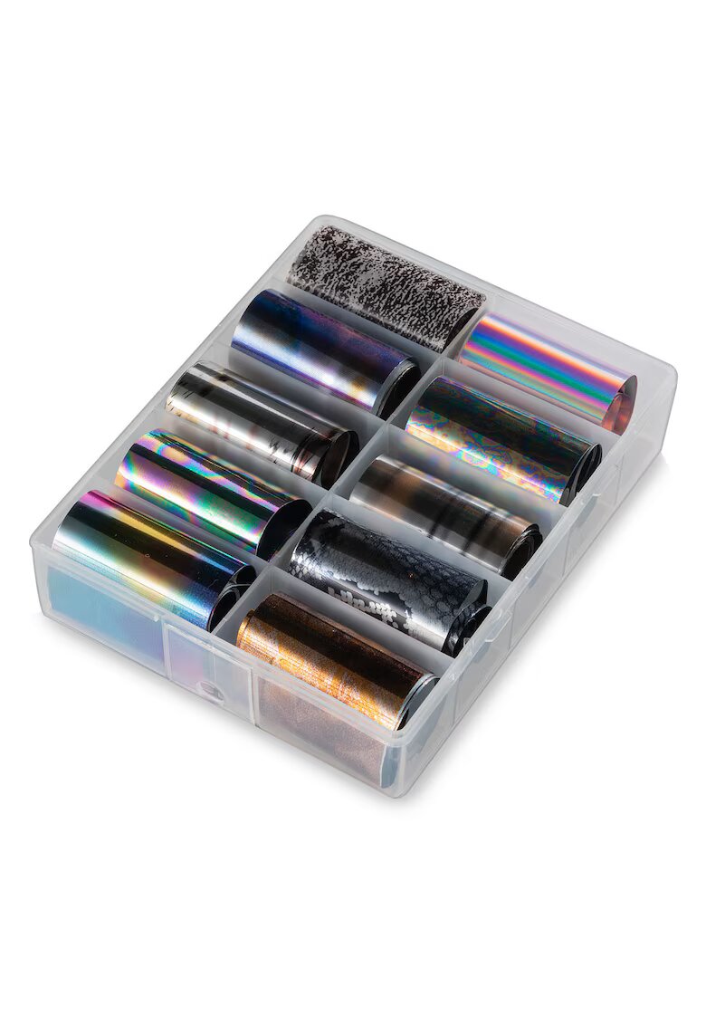 Cupio Set 10 Folii de Transfer Multicolor - Nail Art