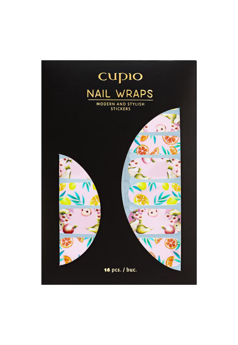 Cupio Set abtibilduri pentru unghii 16 piese - design multicolor