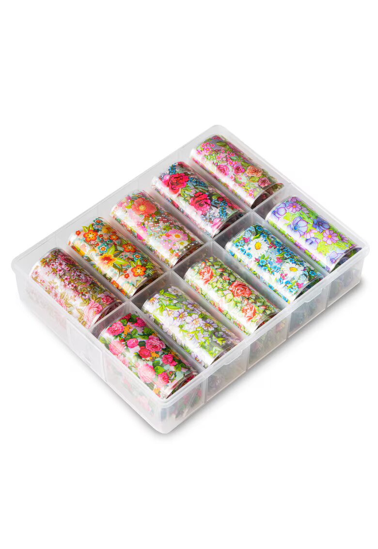 Cupio Set folie de transfer 10 - decor unghii - multicolor - 4x100cm