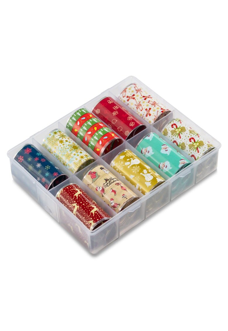 Cupio Set folie de transfer Nail art 10 modele multicolor 4x100cm