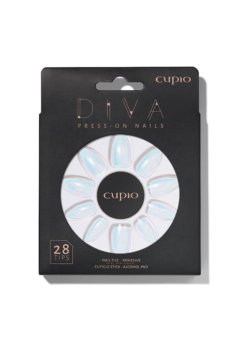 Cupio Set unghii false Diva - Baby Chrome