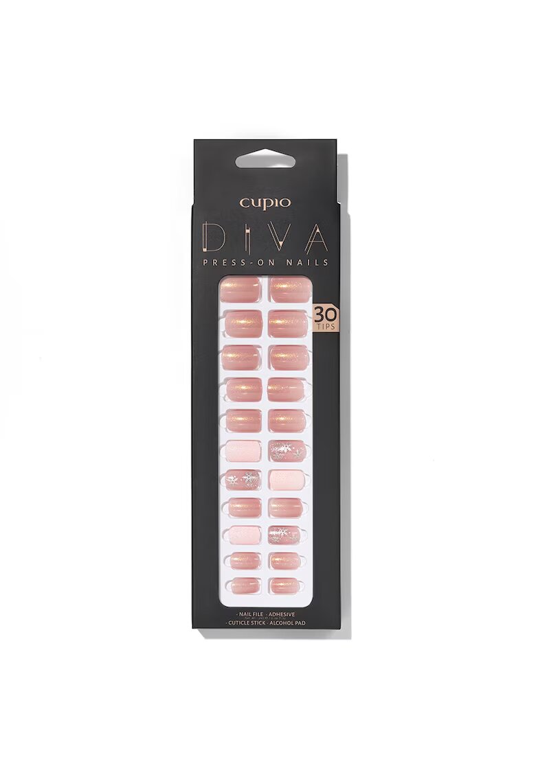 Cupio Set unghii false Diva - Pure Winter