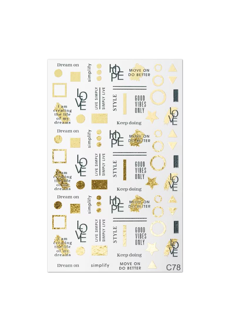 Cupio Tatuaj 2D unghii C78