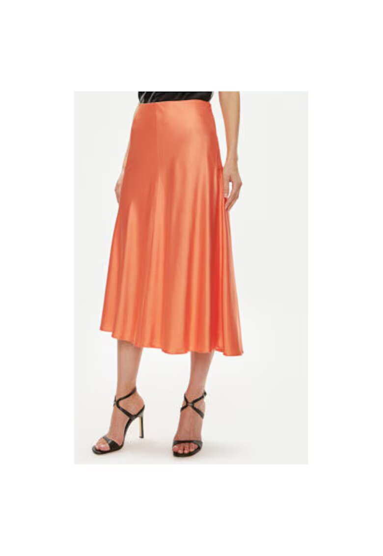 Custommade Fusta dama - 304354823 - Viscoza - Portocaliu - Portocaliu