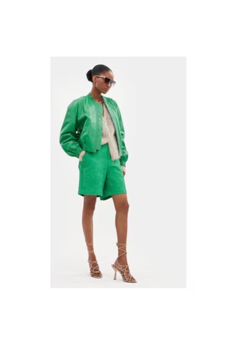 Custommade Geaca dama - 303620028 - Piele naturala - Verde - Verde